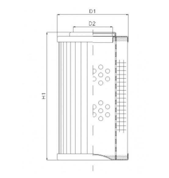 DLD170B25B hydraulic filter element