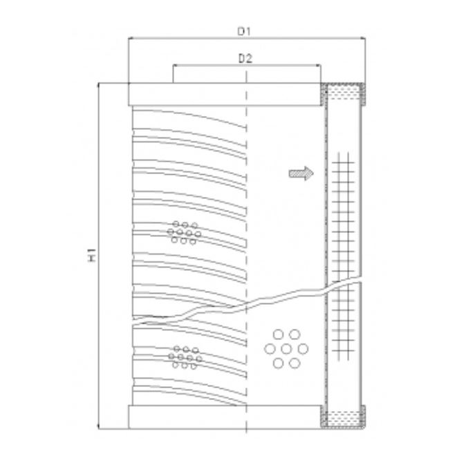 RVR20A10B hydraulic filter element