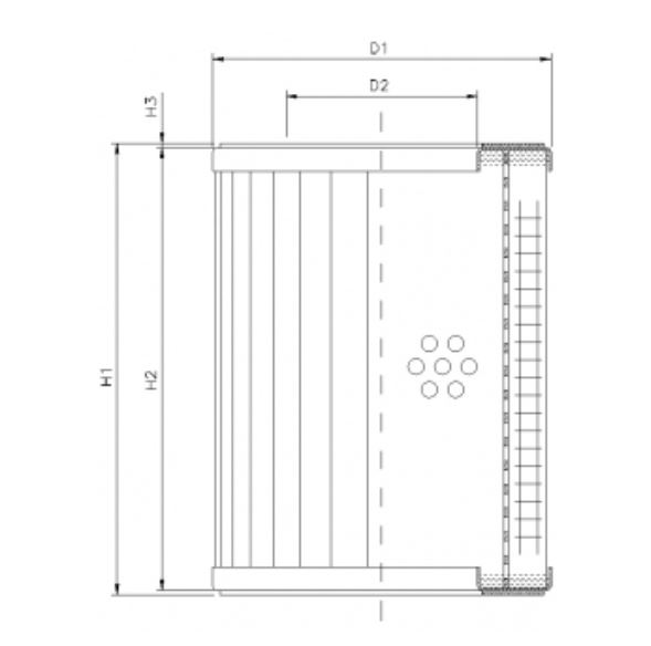 R330G03 hydraulic filter element