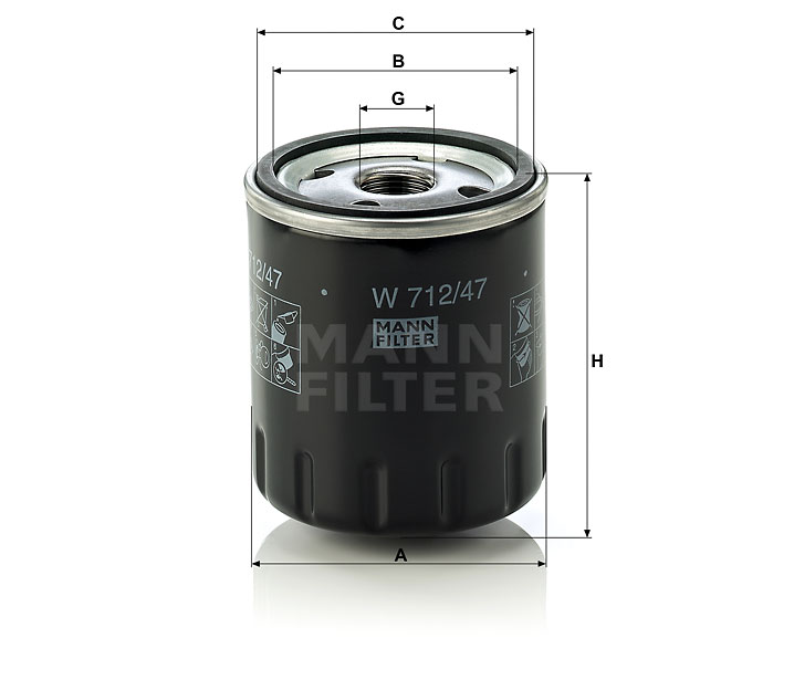 W 712/47 oil filter (spin-on)