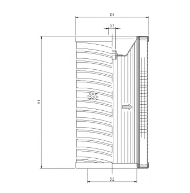 R724T100 hydraulic filter element