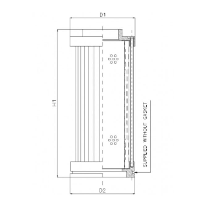 S410T250 hydraulic filter element