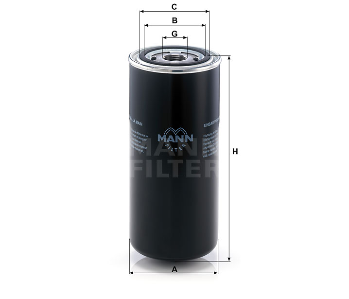 WD 962/8 oil filter (spin-on)