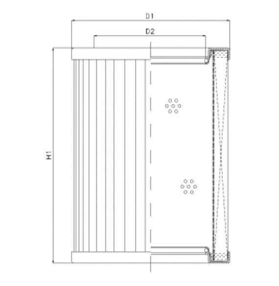 R433T200 hydraulic filter element