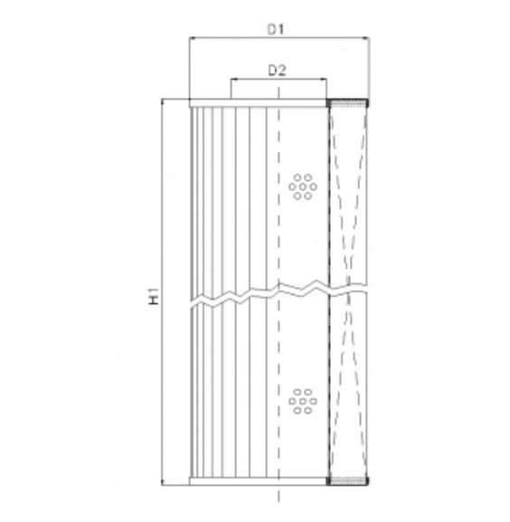 DMD761B10B hydraulic filter element