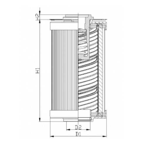 R122G03CV hydraulic filter element
