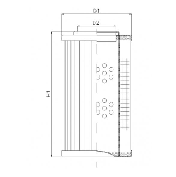 D121T25AV hydraulic filter element