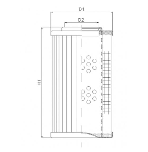 D123T125A hydraulic filter element