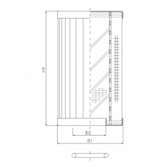 RLR175B25B/5 hydraulic filter element