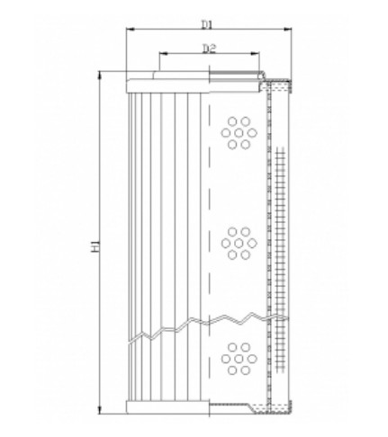 XD630G25A/1 hydraulic filter element (coreless)