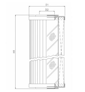 R263T25 hydraulic filter element