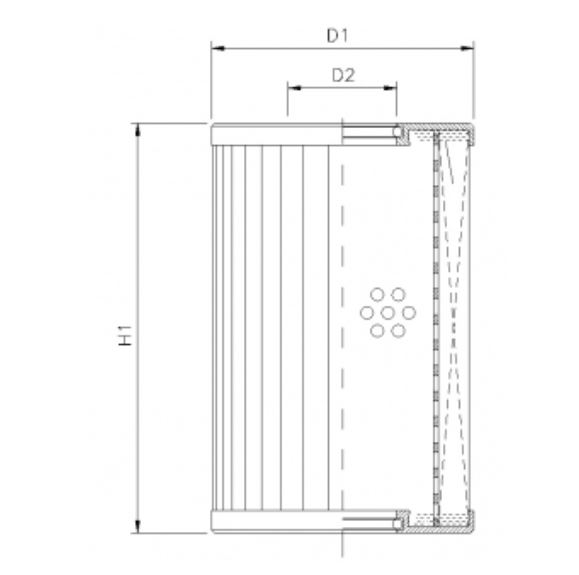 D650G10B hydraulic filter element