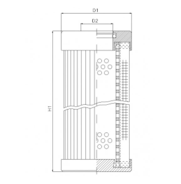 D1103G25BV hydraulic filter element