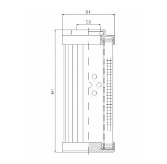 DHD660W50B hydraulic filter element