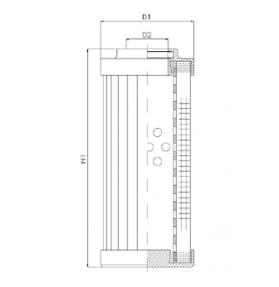 DVD20045F10V/1 hydraulic filter element