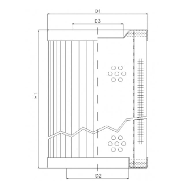 RVR190A05B hydraulic filter element