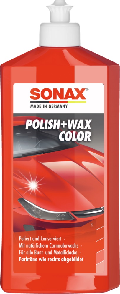 SONAX Polish+Wax Color red - 500 ml