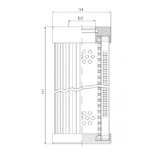 D111T100B hydraulic filter element