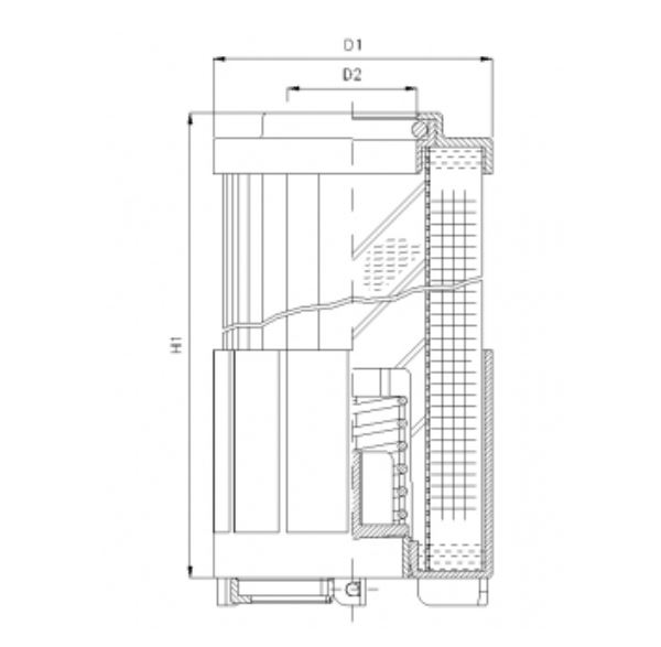 R622G03 hydraulic filter element