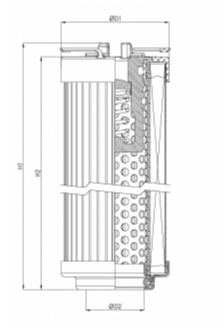 R104G06B hydraulic filter element
