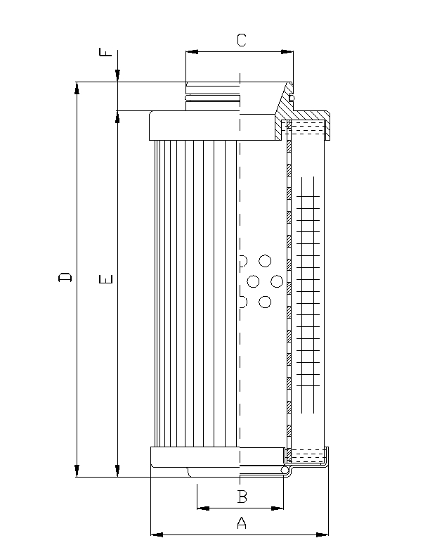 R531T40 hydraulic filter element