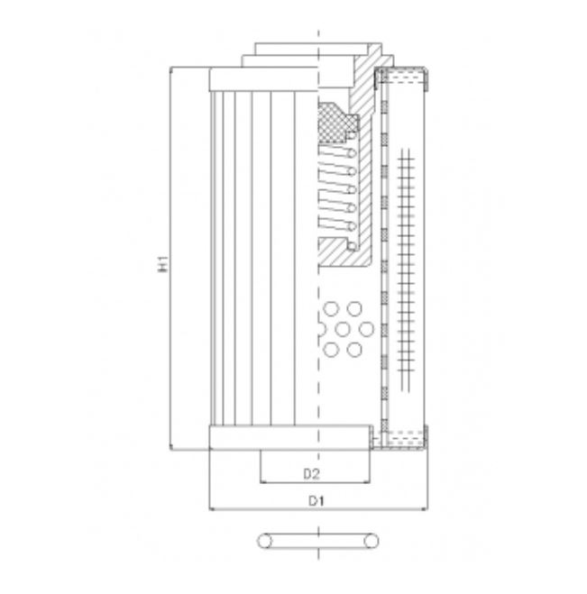 RLR330B40B hydraulic filter element