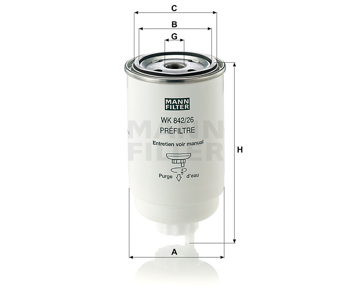 WK 842/26 fuel filter