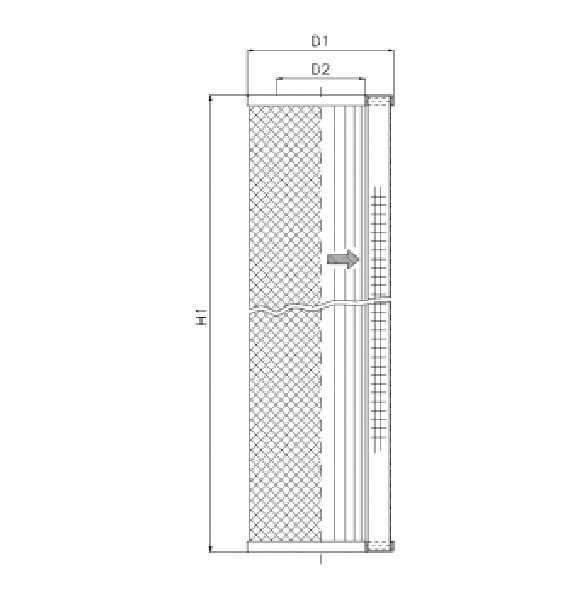 WT1243 hydraulic filter element