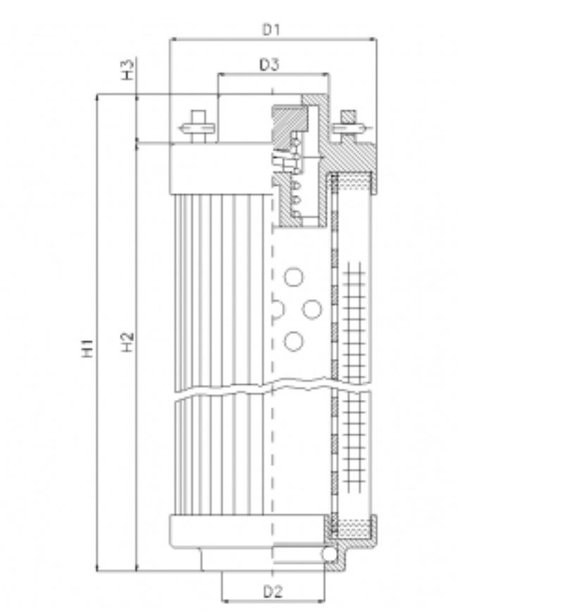 RHR950B25V hydraulic filter element
