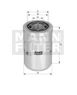 W 10 010 air filter spin-on