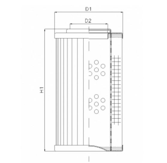 D126G25A hydraulic filter element