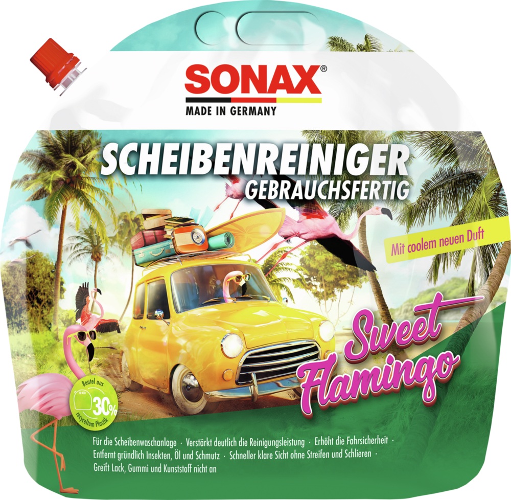 SONAX Windshield Cleaner Ready to use Sweet Flamingo - 3 L