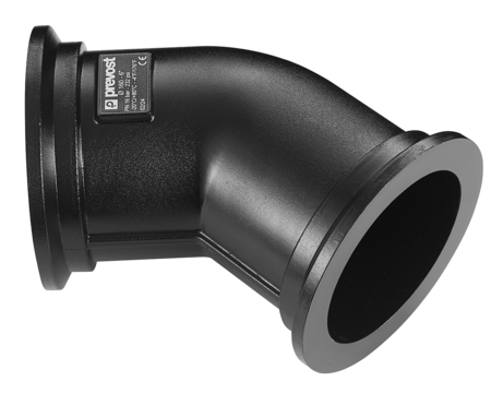 PPS1 4CCC63 45° aluminium fitting for pipe