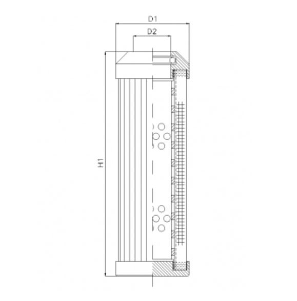 DMD149B60B hydraulic filter element