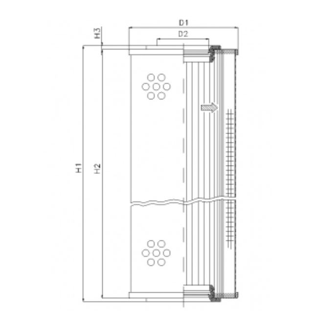 S4110C25V hydraulic filter element