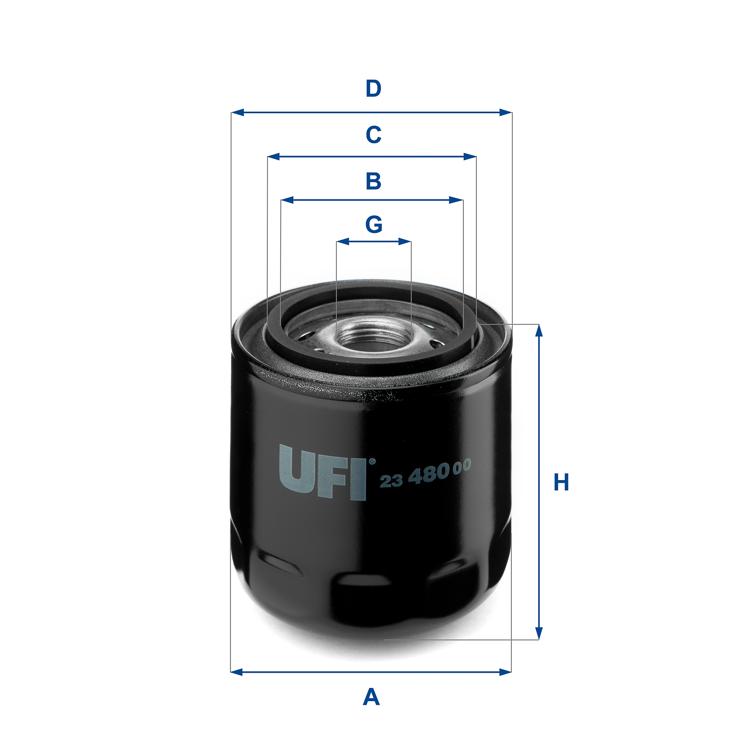 23.480.00 oil filter spin-on