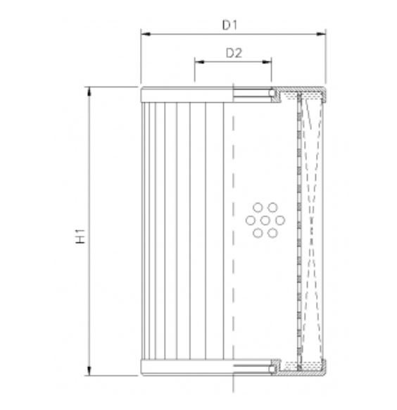D651G10B hydraulic filter element