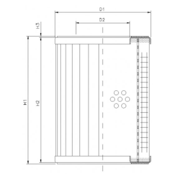 R330G40 hydraulic filter element