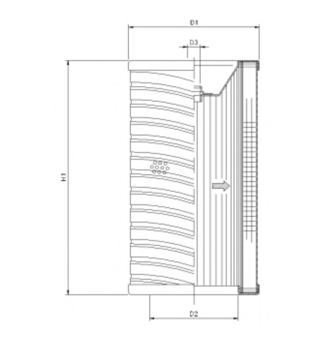 R725T10 hydraulic filter element