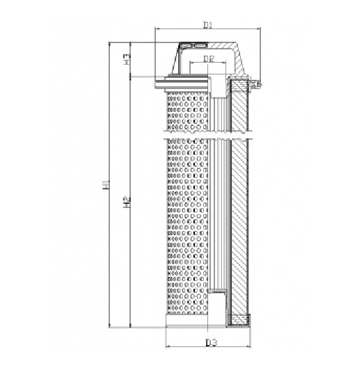 H511G06B0/ESD hydraulic filter element (RLS)