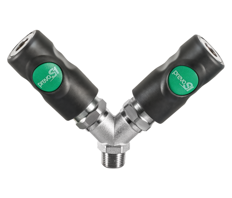 ESI 078153 parallel female thread twin coupler