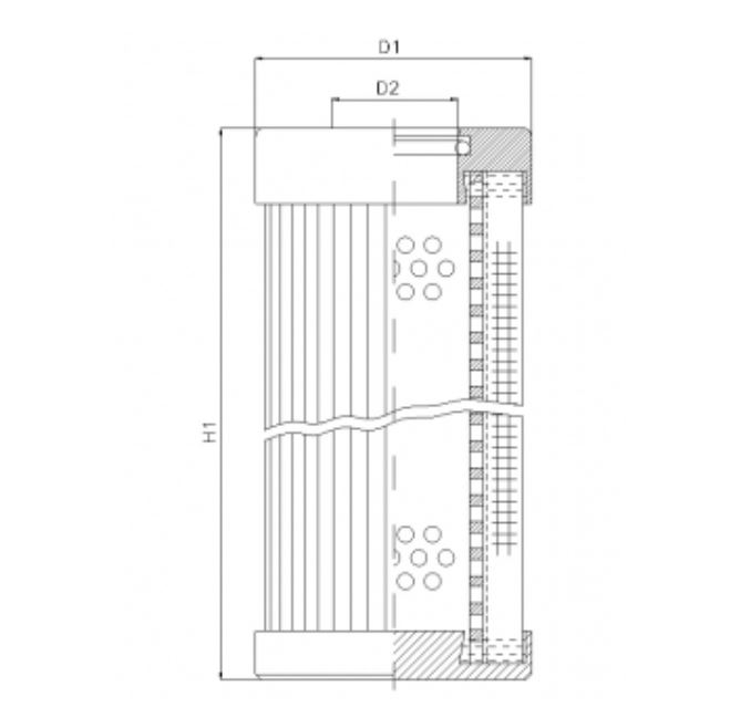 D1100G10BV hydraulic filter element