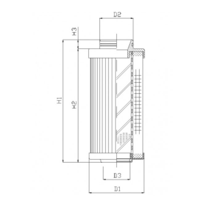 R531G25V hydraulic filter element