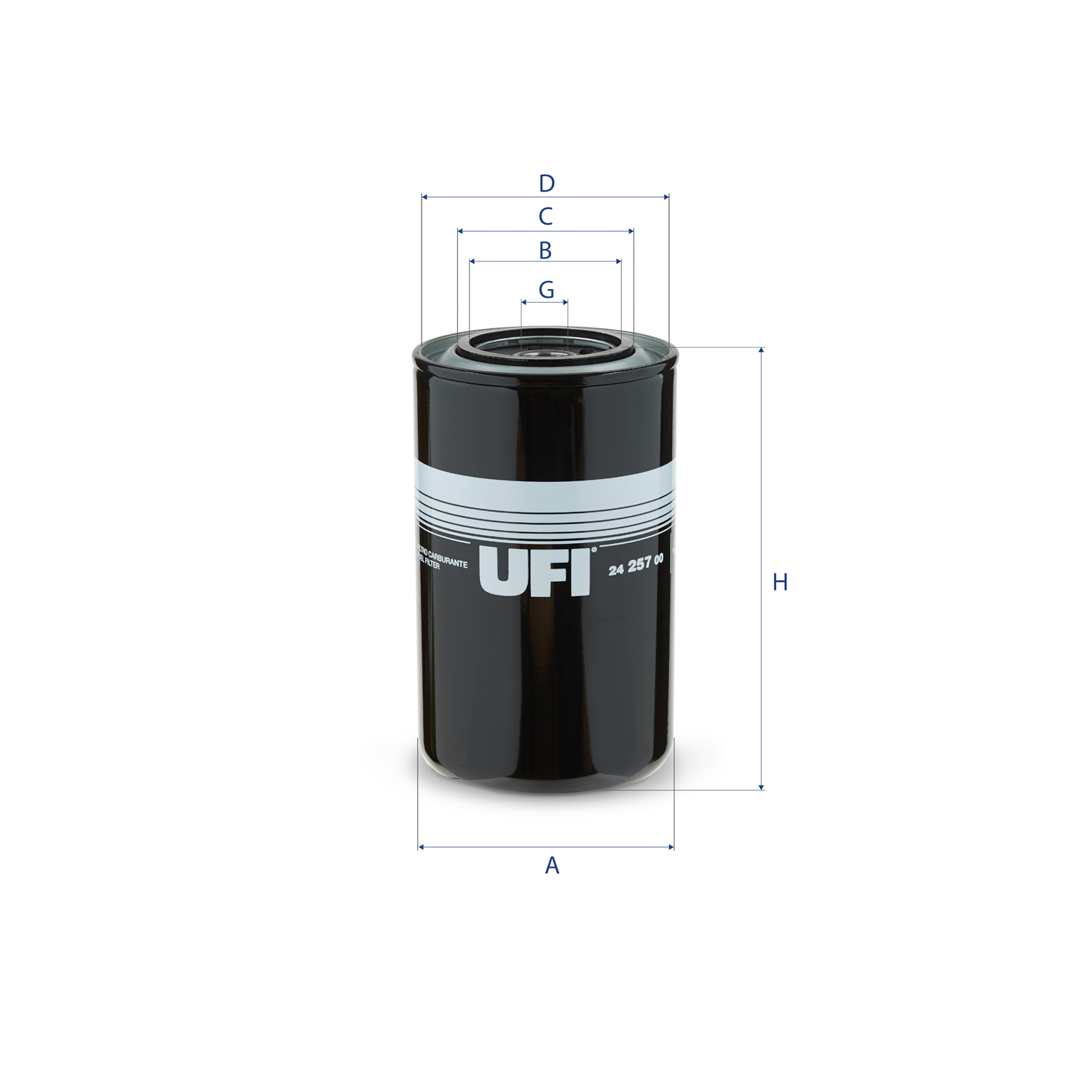 24.257.00 fuel filter spin-on