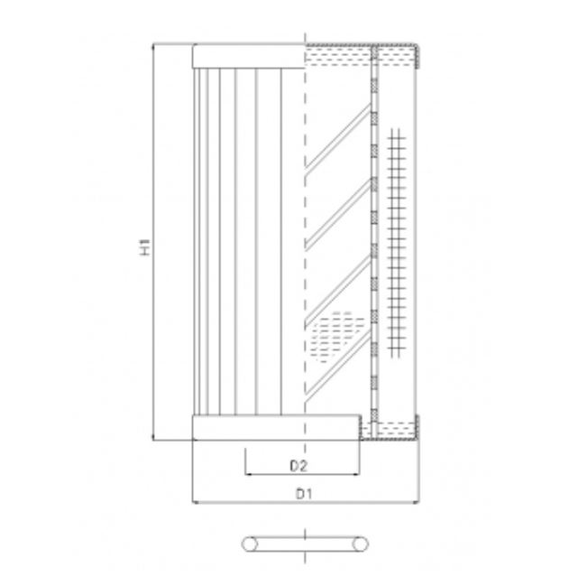 RLR950D10B/5 hydraulic filter element
