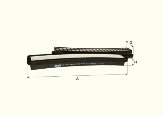 HC7242 cabin air filter element