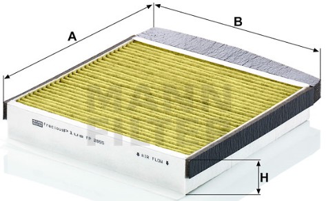 FP 2855 cabin air filter element (FreciousPlus)
