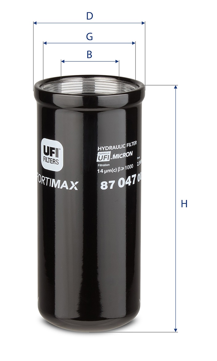 87.047.00 hydraulic filter spin-on