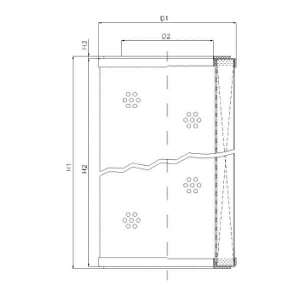 R310CW10P hydraulic filter element