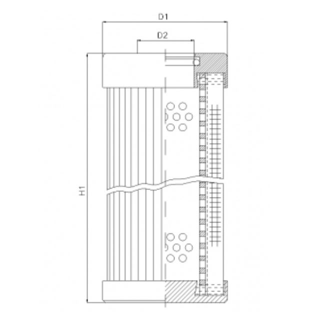 D1101G25B hydraulic filter element